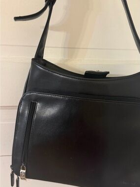 Nine West Black Bag with Gold Zipper Pull